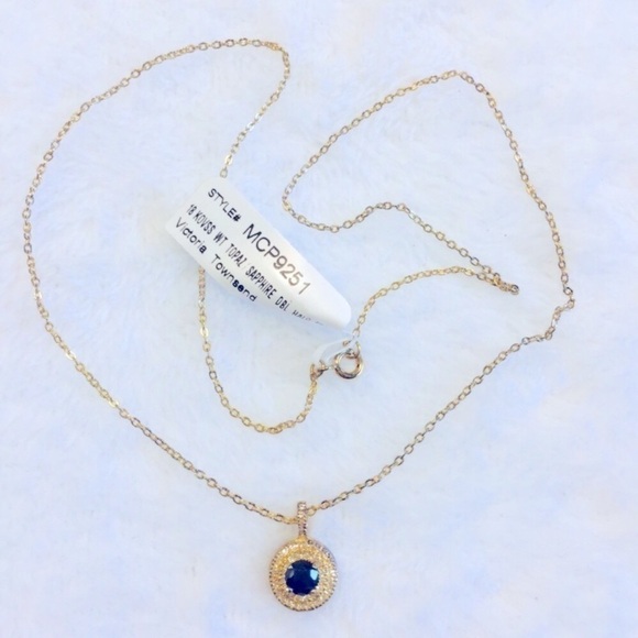 NEW Victoria Townsend 18K Gold sterling Necklace - Picture 2 of 8